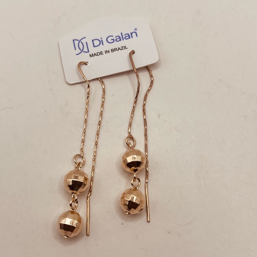 Gold filled threader earrings for women